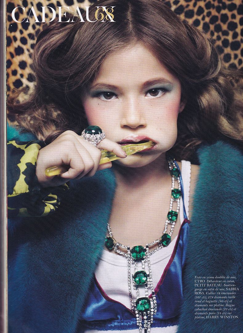 VOGUE PARIS 2010 Daphne Groeneveld Tom Ford BAMBINI ENFANTS KIDS